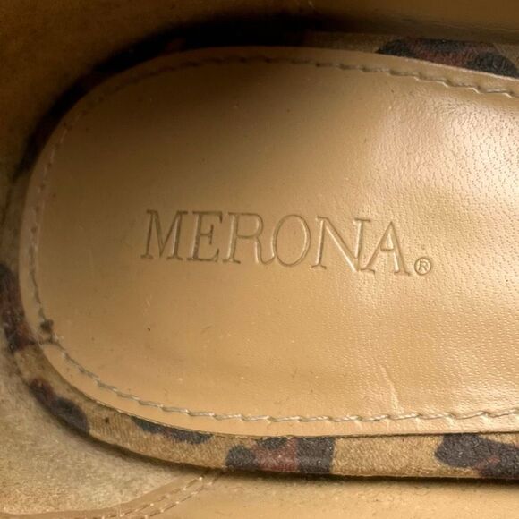Merona Women’s Size 7.5 Leopard Print Block Heels - Picture 4 of 8